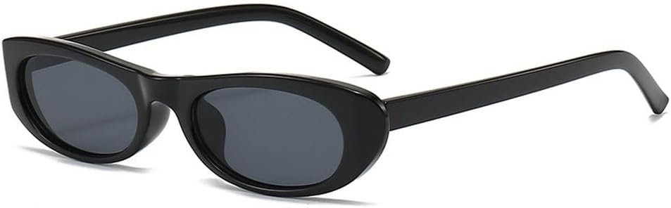 

Женские ретро-солнцезащитные очки овальной формы, черные, в маленькой оправе, модные, стильные, с острыми концами, солнцезащитные очки для женщин в форме звезды GHVWYX, Black