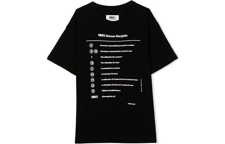 

Детская футболка Mm6 Maison Margiela, черный