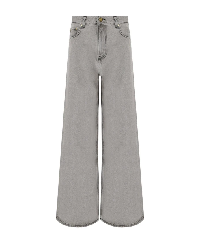 

Джинсы Future серого цвета с широкими штанинами Ganni, серый