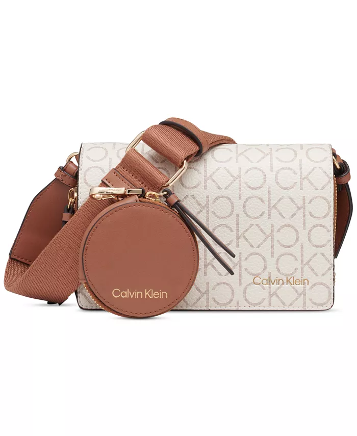 

Сумка кросс-боди Millie с двойной молнией Calvin Klein, слоновая кость/кремовый