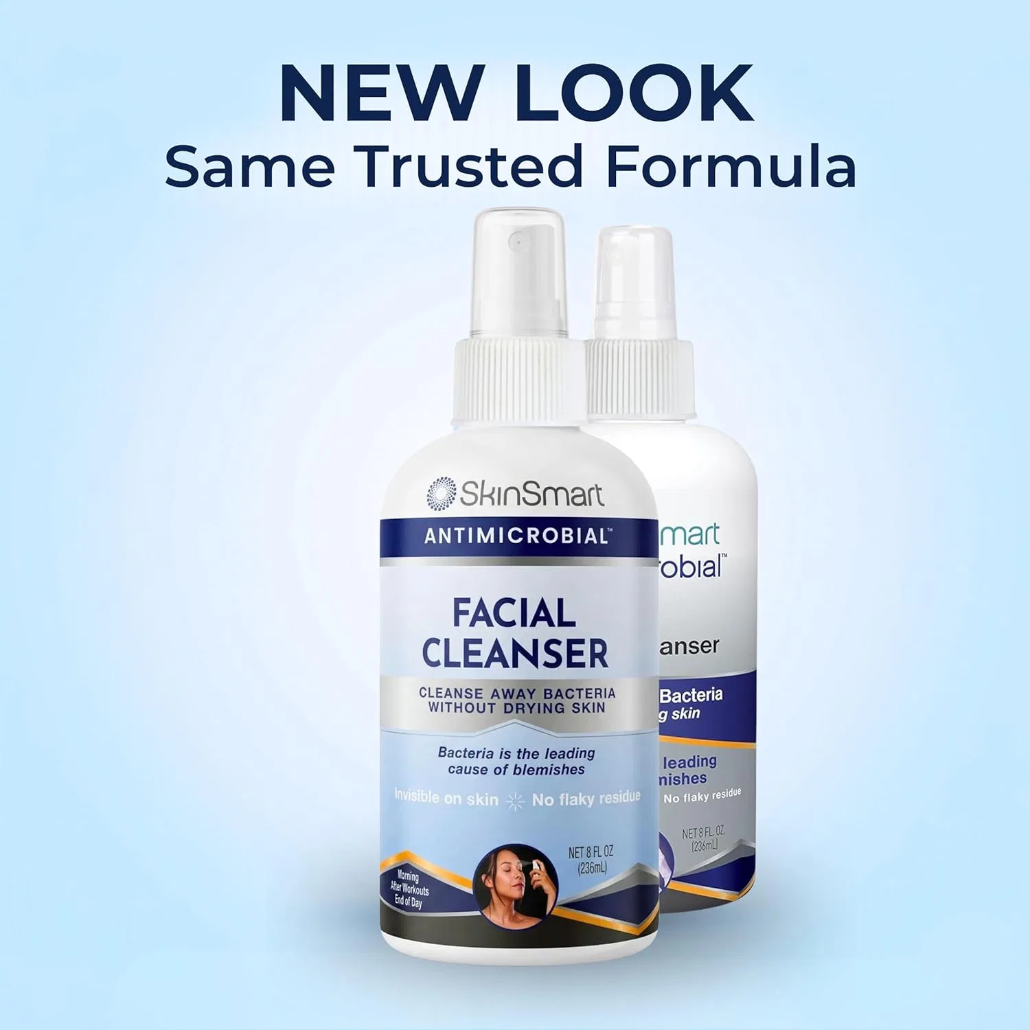 Крем для лица Skinsmart Antimicrobial — Очищающее средство для лица от акне «Facial Cleanser» от, 237 мл — фото 2
