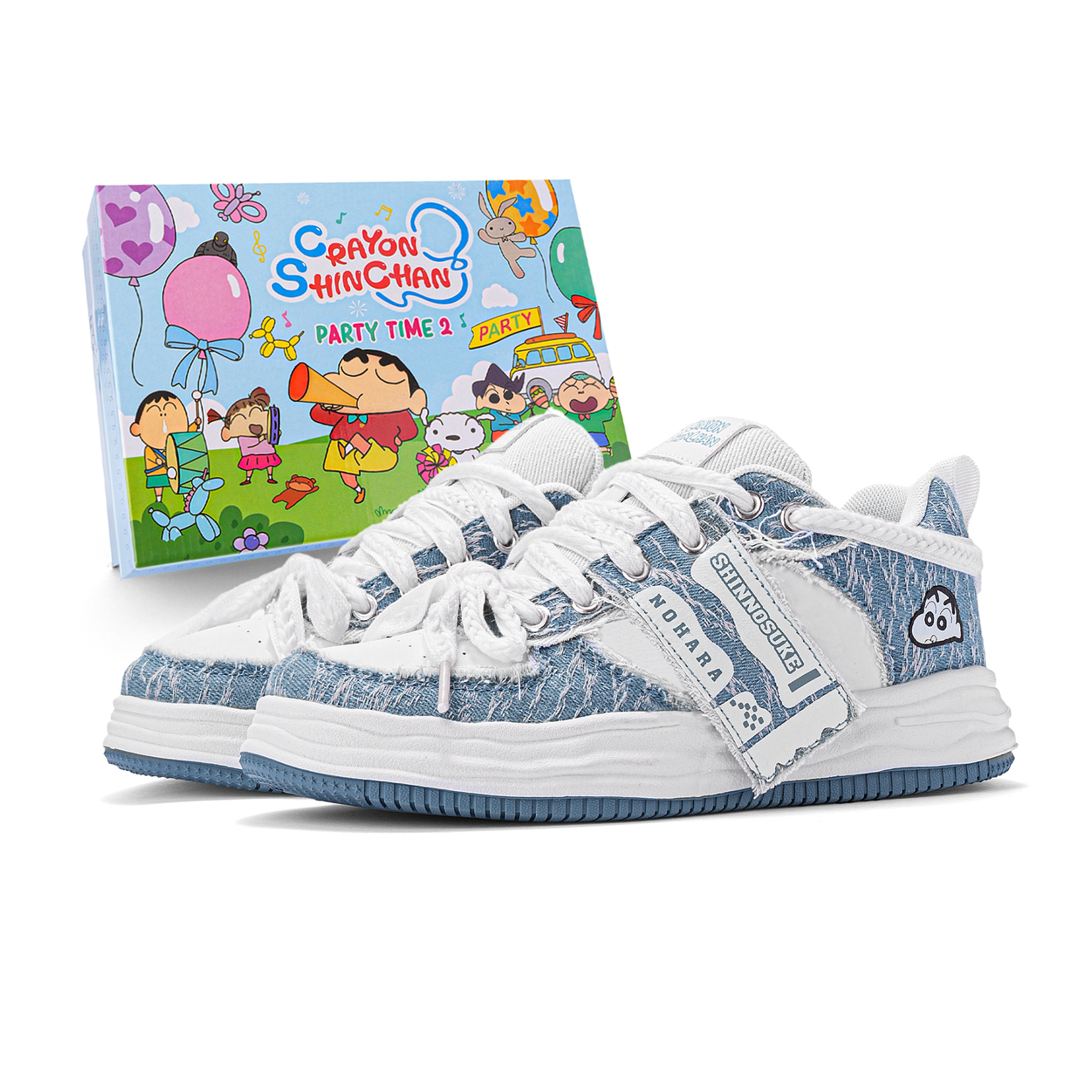 

Crayon Shinchan Мужские скейтерские кроссовки светло-джинсового синего цвета, цвет Light Denim Blue