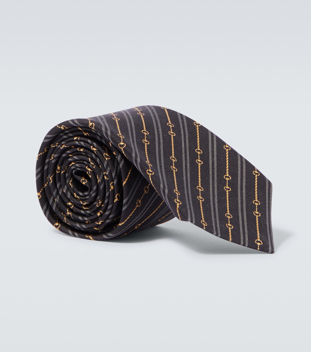 

Шелковый галстук Gucci, Black/Medium Grey