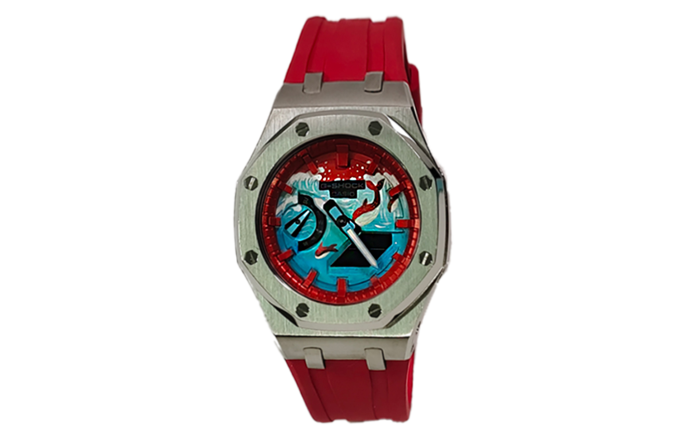 

CASIO Часы Retrofit Series GA2100 Collection Quartz Movement Watch Unisex Red Watch Dial