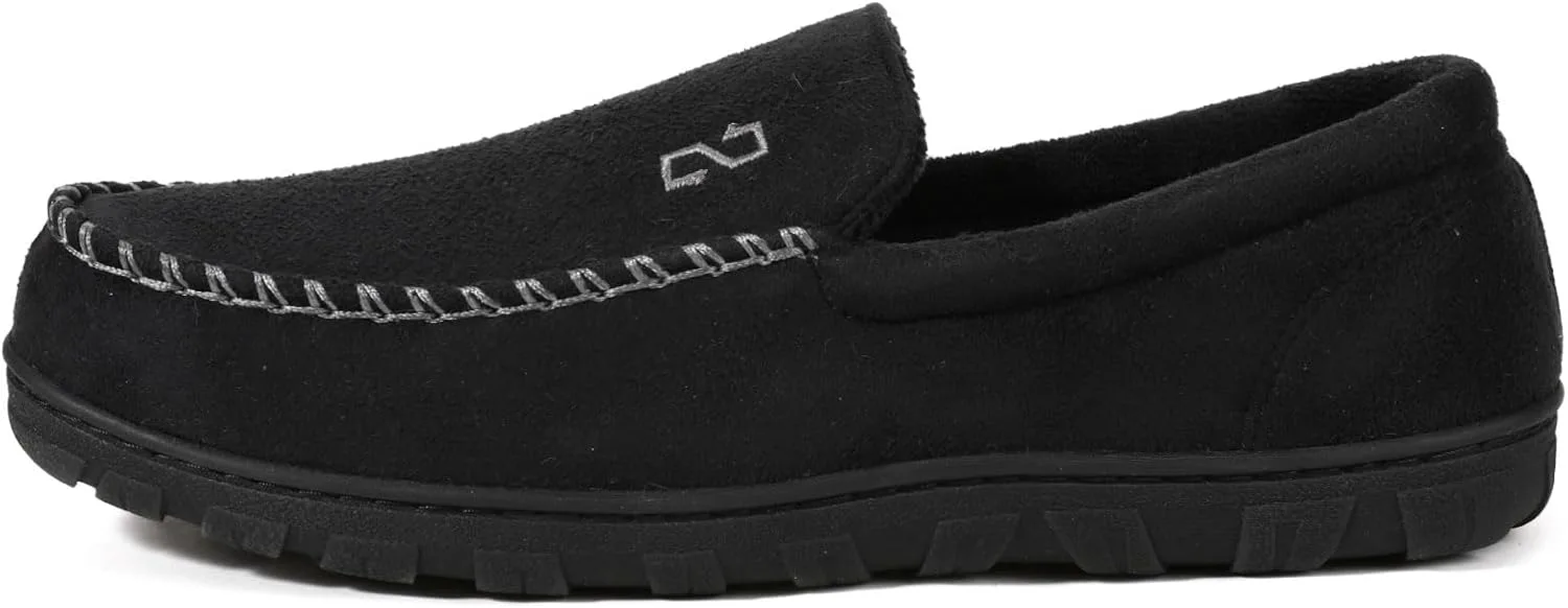 

Мужские мокасины Zizor с памятью формы, домашние туфли для дома и улицы, черный