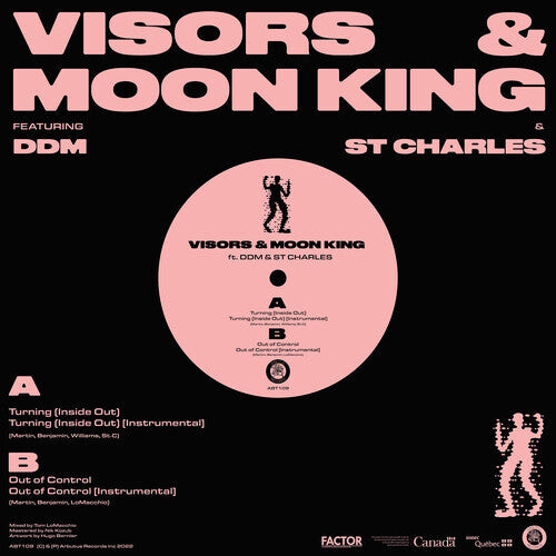 

Сингл 12" Visors & Moon King: Turning (inside Out) B/w Out Of Control