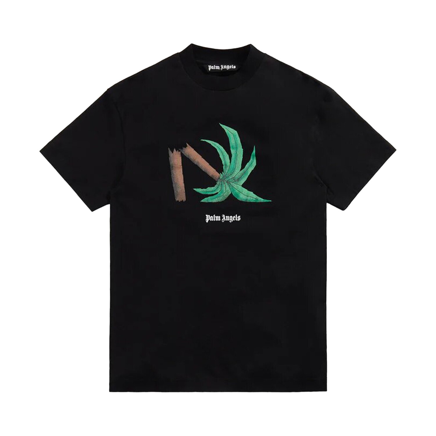 

Классическая футболка Palm Angels Broken Palm, цвет: черный