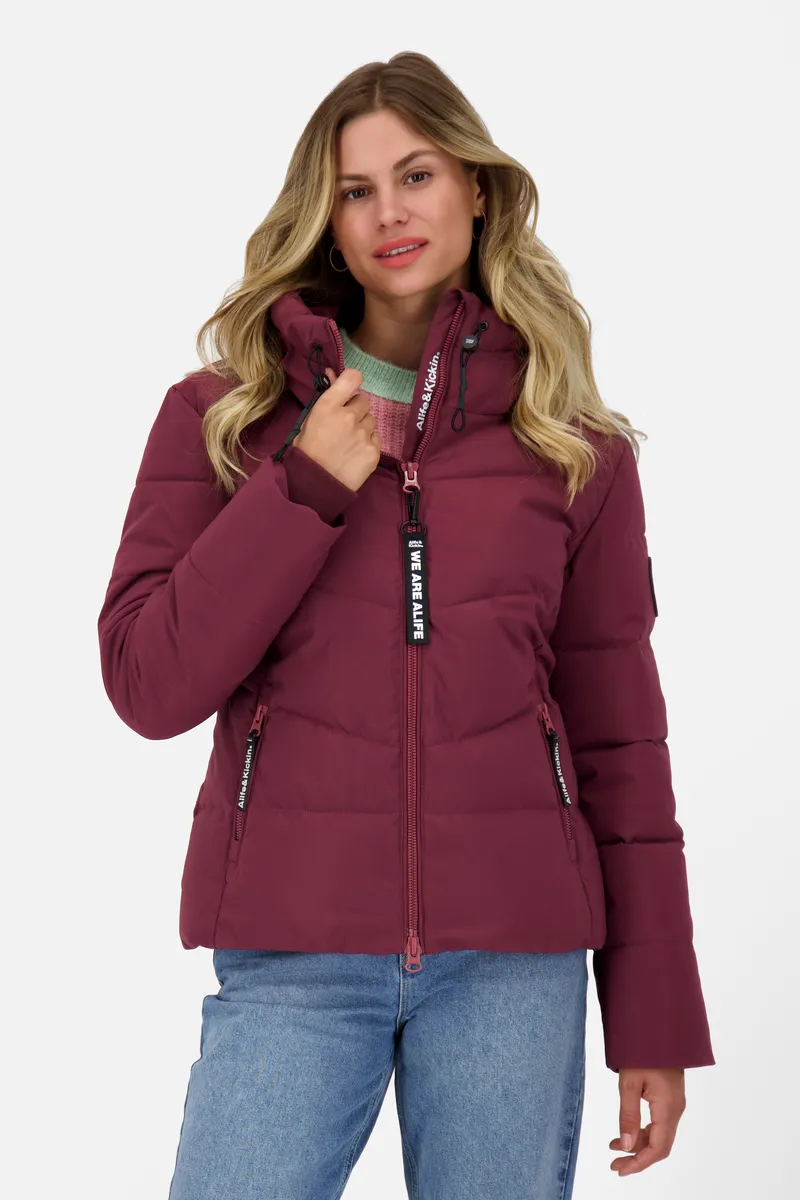 

Alife & Kickin зимняя куртка "MicaelaAK A Puffer Jacket женская стеганая куртка, зимняя куртка", цвет Dark Cherry