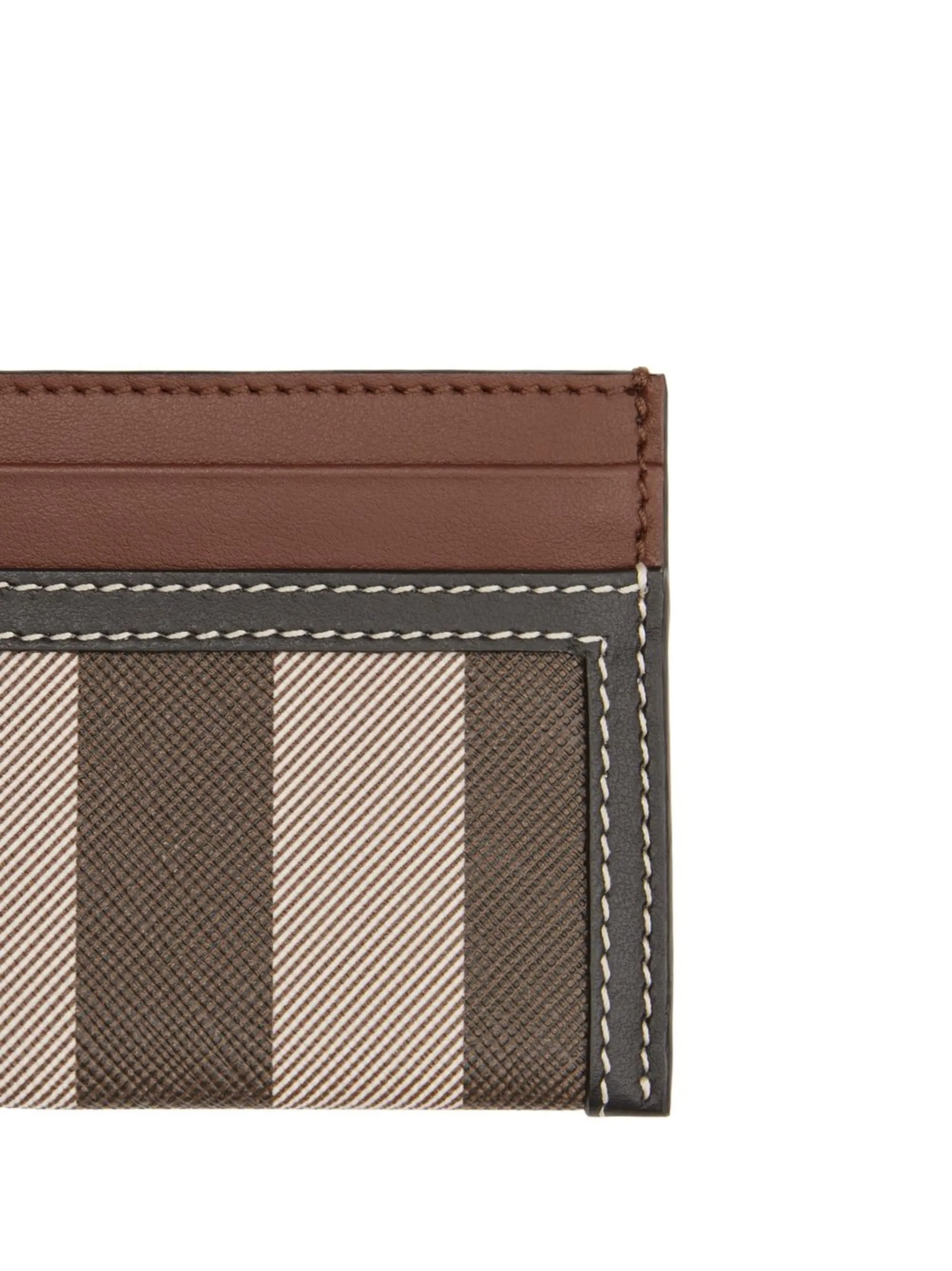 Картхолдер в клетку Vintage Check Burberry, коричневый — фото 4