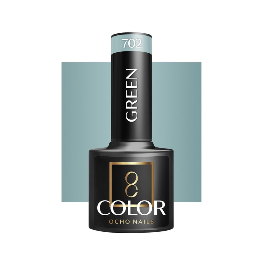 

OCHO NAILS Гибридный лак для ногтей зеленый 702 -5 г Active Shop