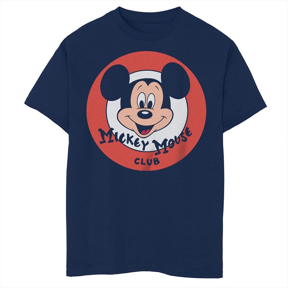 

Футболка с двойным кругом «Клуб Микки Мауса» Disney's Mickey Mouse для мальчиков 8–20 лет Licensed Character, темно-синий