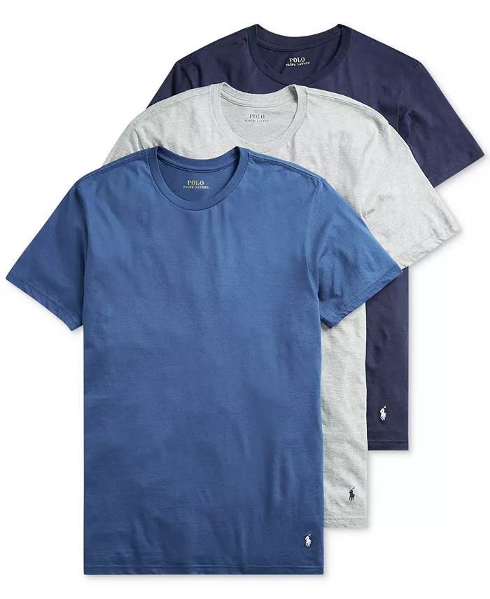 

Мужские классические майки, 3 шт Polo Ralph Lauren, мультиколор