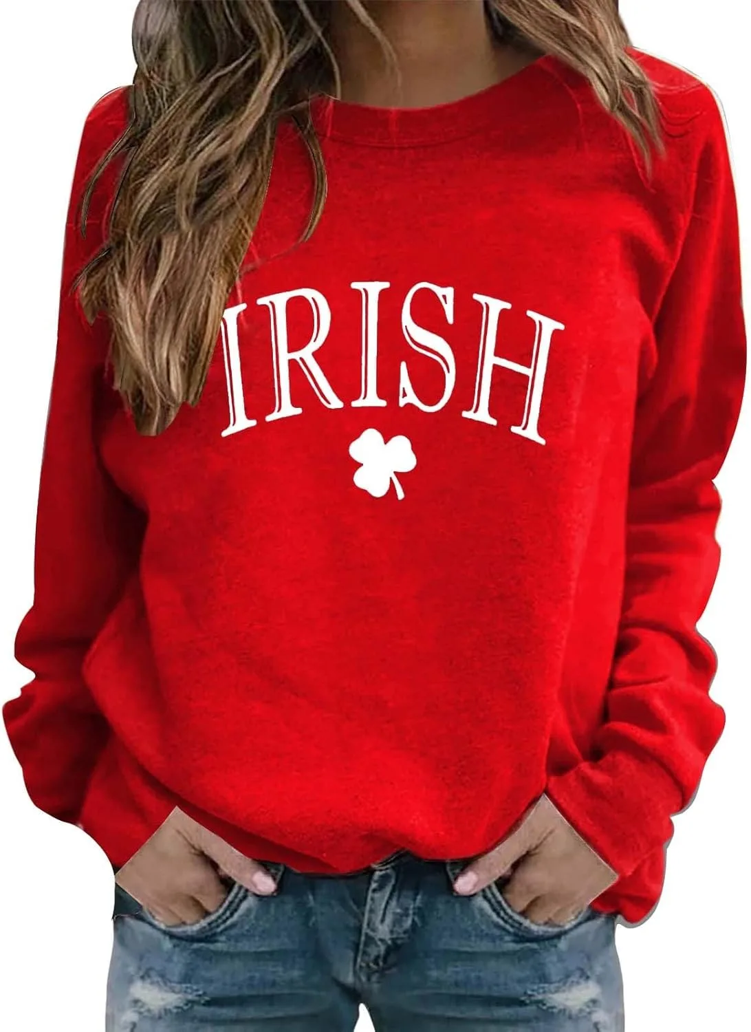 

Свитшот St Patricks Day для женщин, весенний образ St Paddys Day