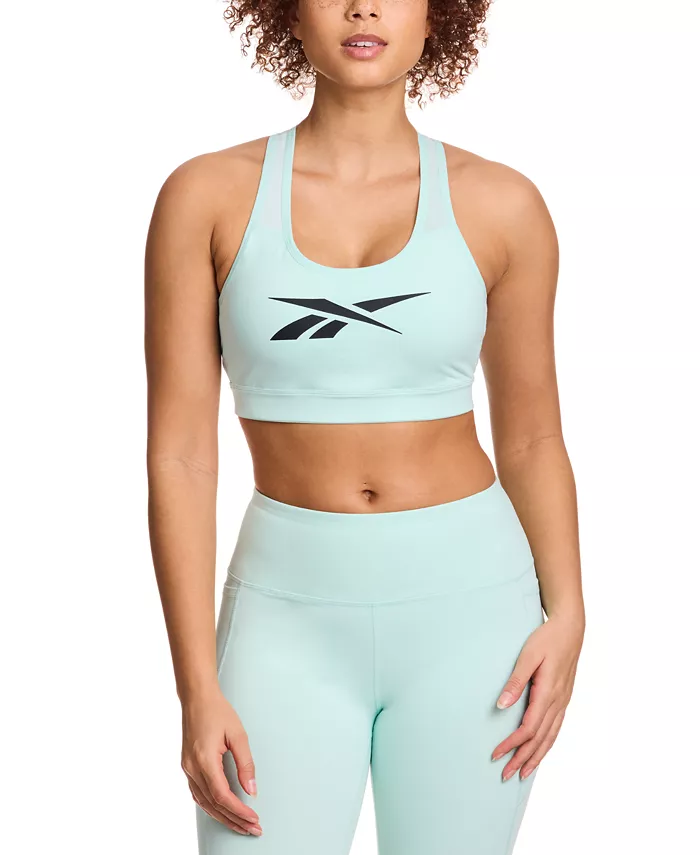 

Женский спортивный бюстгальтер Lux Vector с рейсбэком Reebok, зеленый