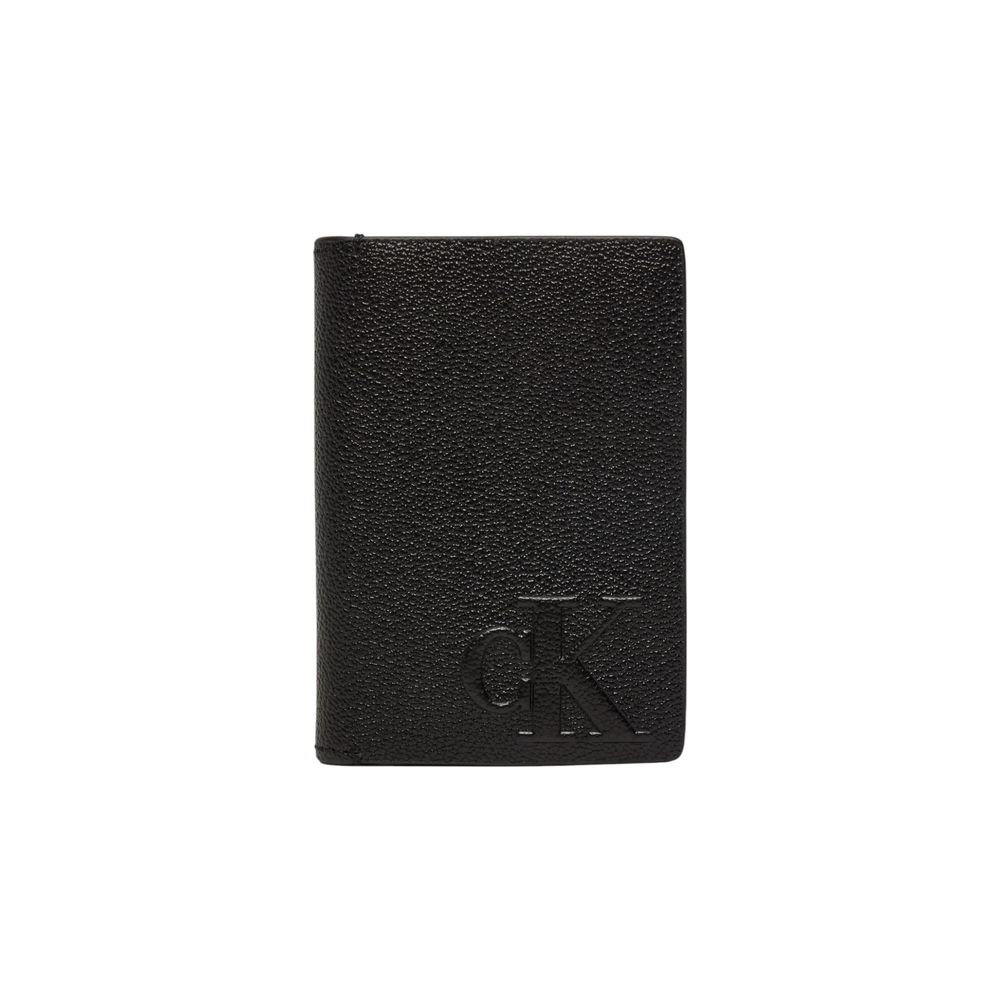 

Черный кожаный кошелек Calvin Klein Jeans, Black