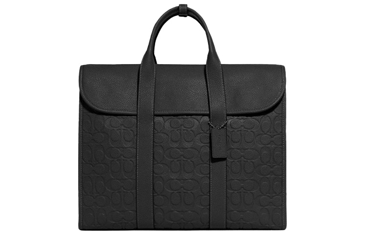 

COACH Кожаная сумка Готэм через плече портфель Тубэс мужская черная