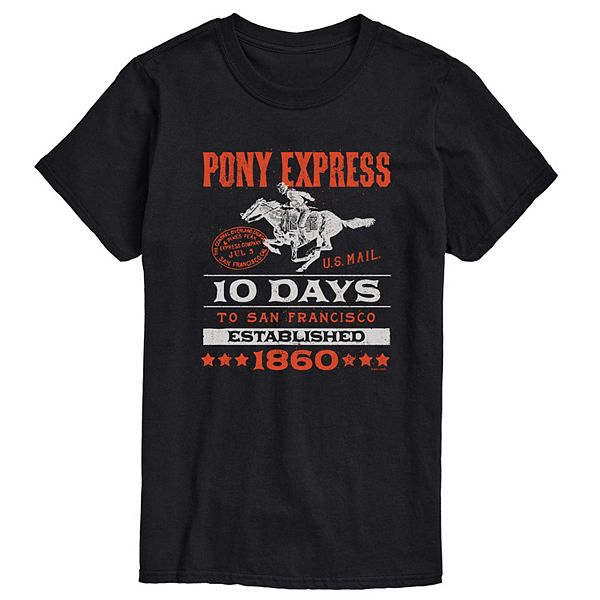 

Футболка Big & Tall USPS Pony Express с винтажным принтом Licensed Character
