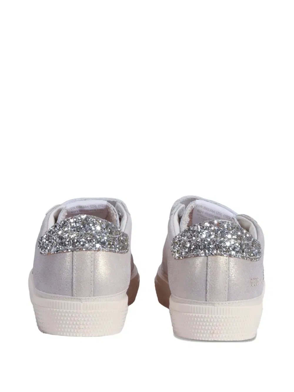 Кроссовки Old School с блестящими деталями Golden Goose Kids, серебряный — фото 3