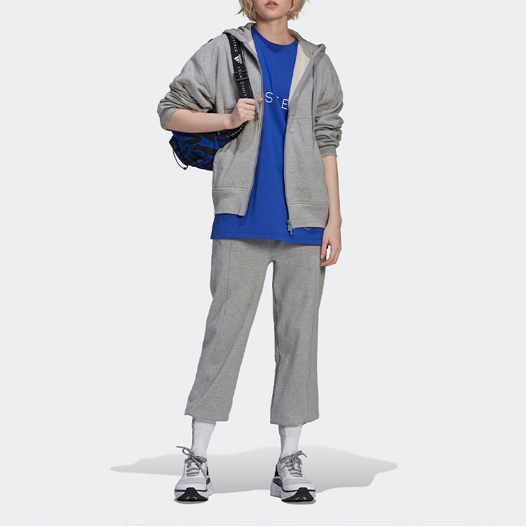 Футболка Stella Mccartney X ASMC женская, кобальтово-синяя Adidas — фото 4