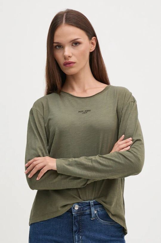 

FLOREN хлопок с длинными рукавами Pepe Jeans, зеленый