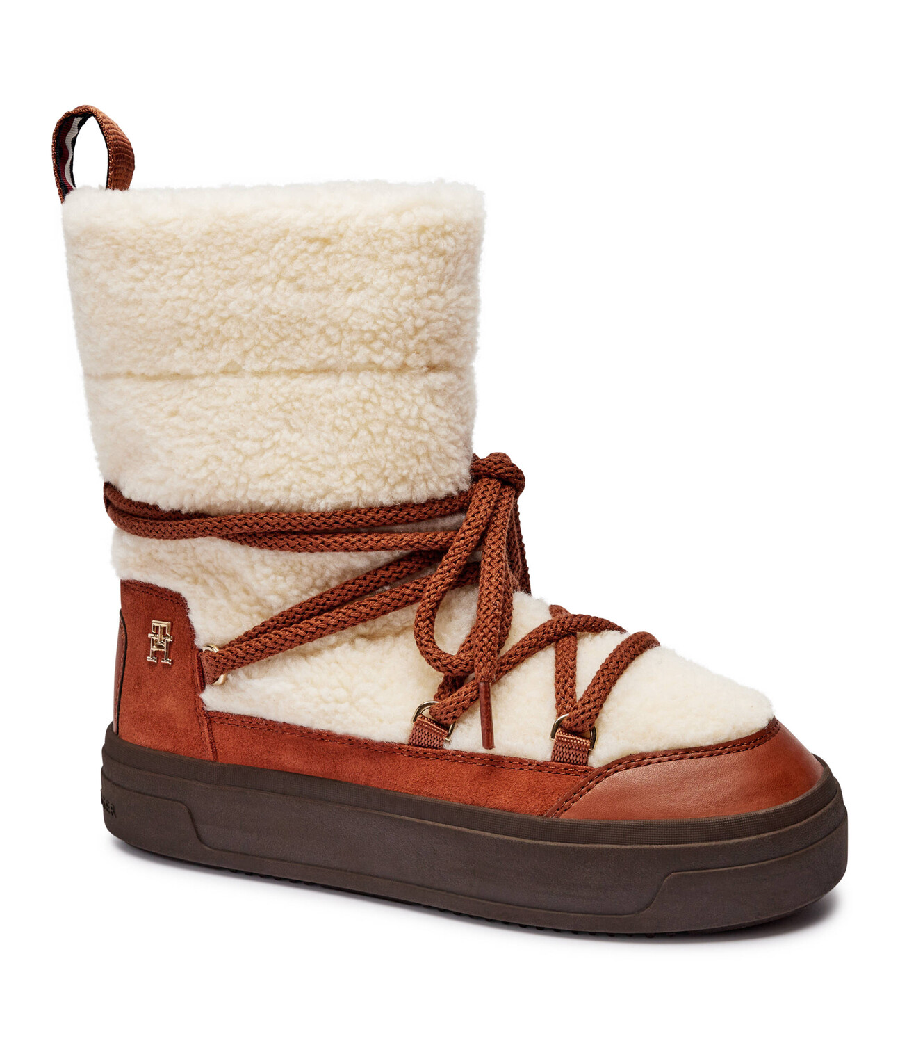 Сапоги Tommy Hilfiger shearling, коричневый