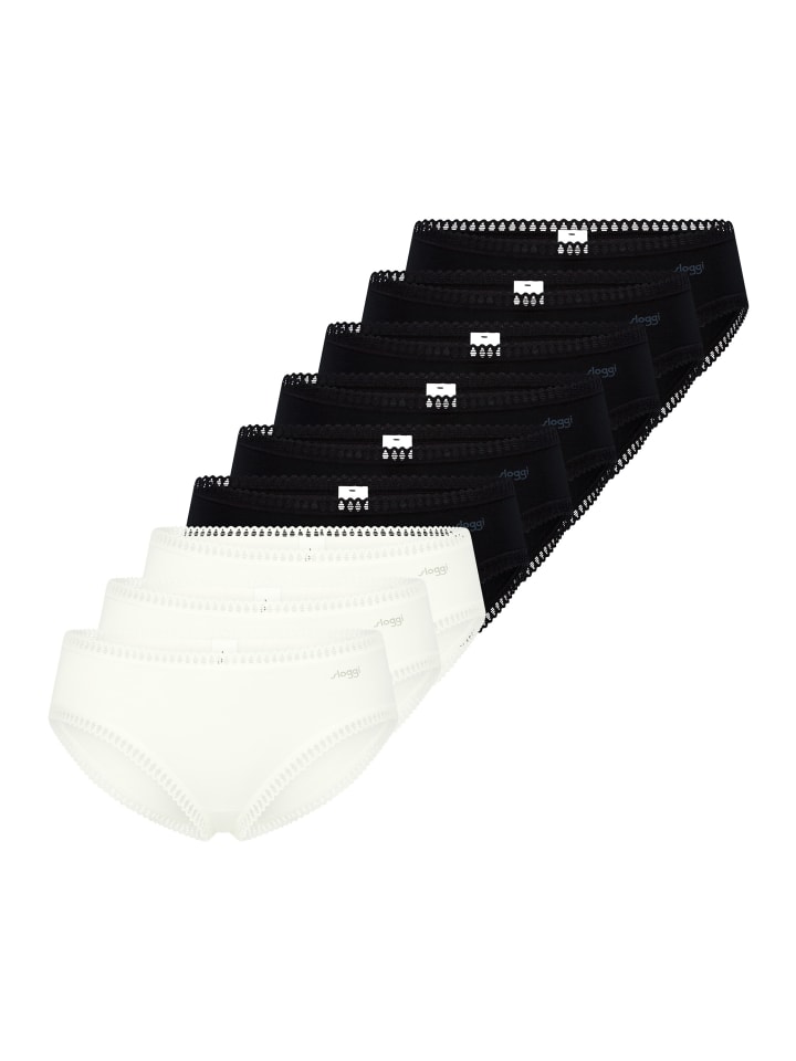 

Sloggi Трусы Hipster GO Crush in Schwarz / creme