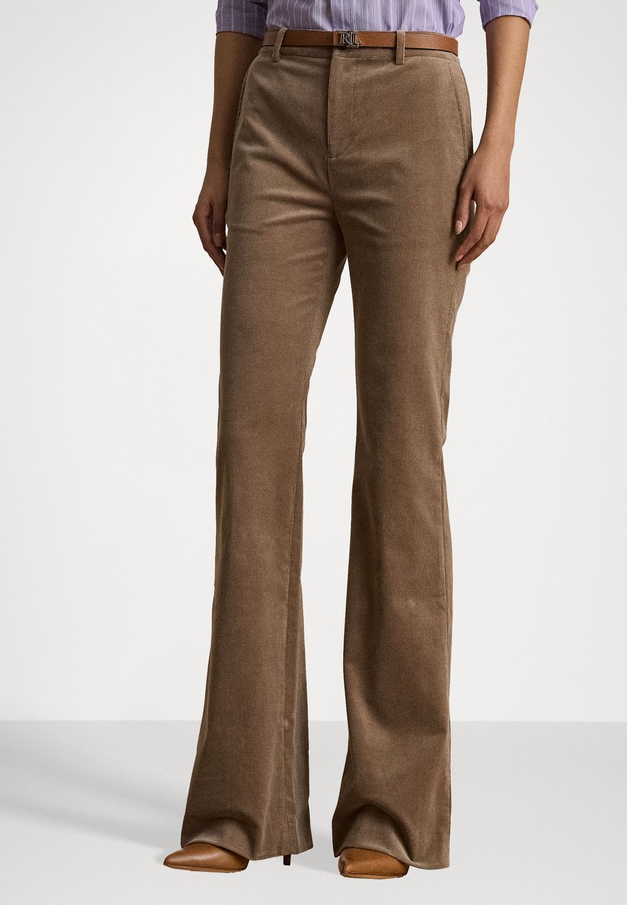 

Брюки Lauren Ralph Lauren HIGH-RISE CORDUROY FLARE PANT, Taupe Brown/Light Brown