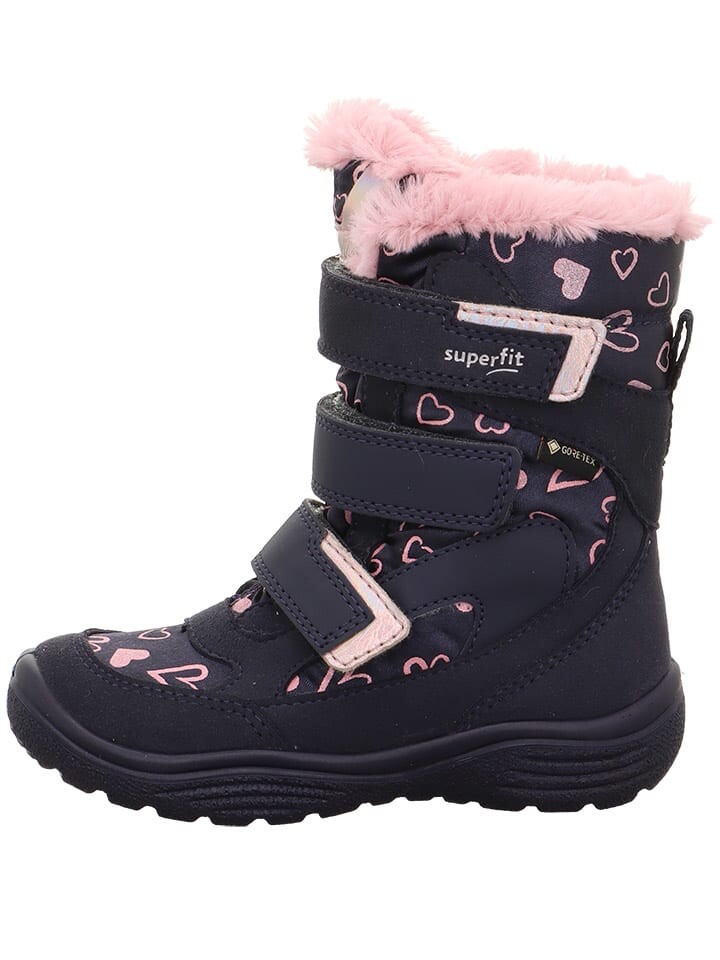 

Сапоги superfit Leder-Winterstiefel Crystal, цвет Dunkelblau/Rosa