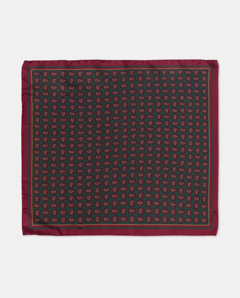 

Шелковый карманный платок для мужчин Emidio Tucci, зеленый