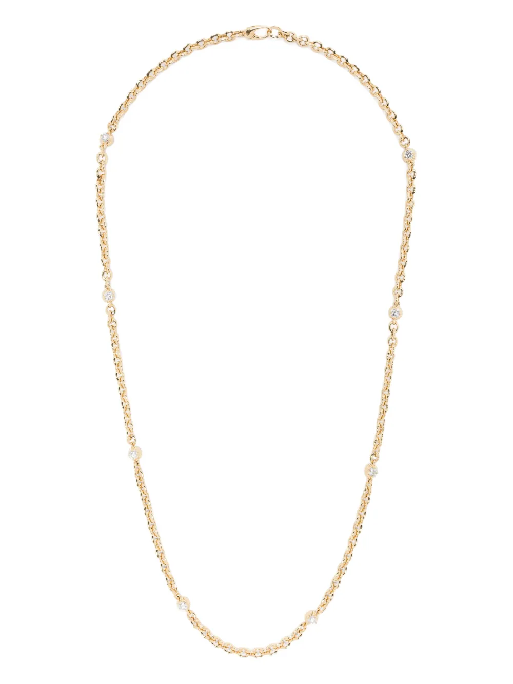 

Колье из желтого золота с бриллиантами Lizzie Mandler Fine Jewelry, золотой