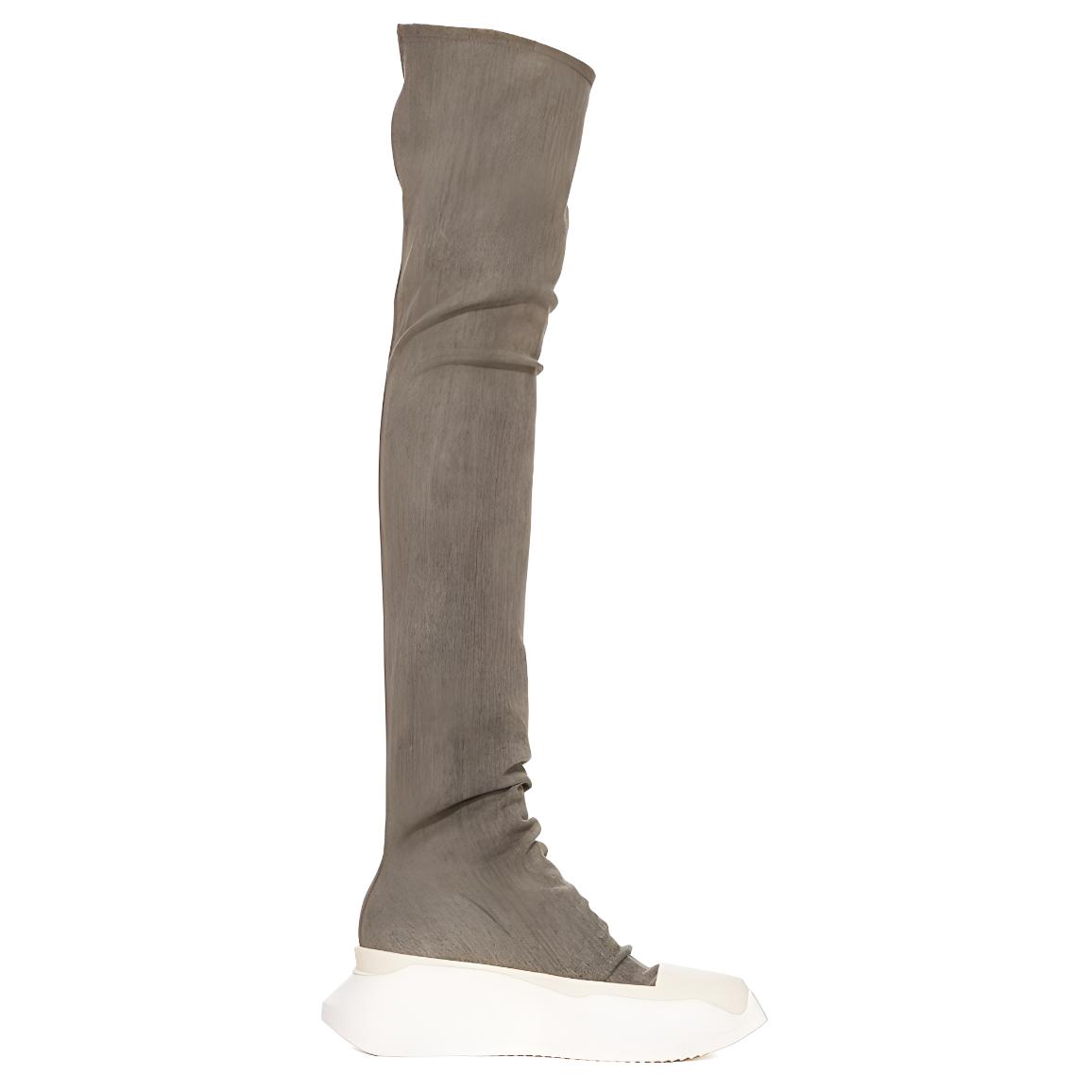 Женские сапоги выше колена бежевые Rick Owens DRKSHDW — фото 3