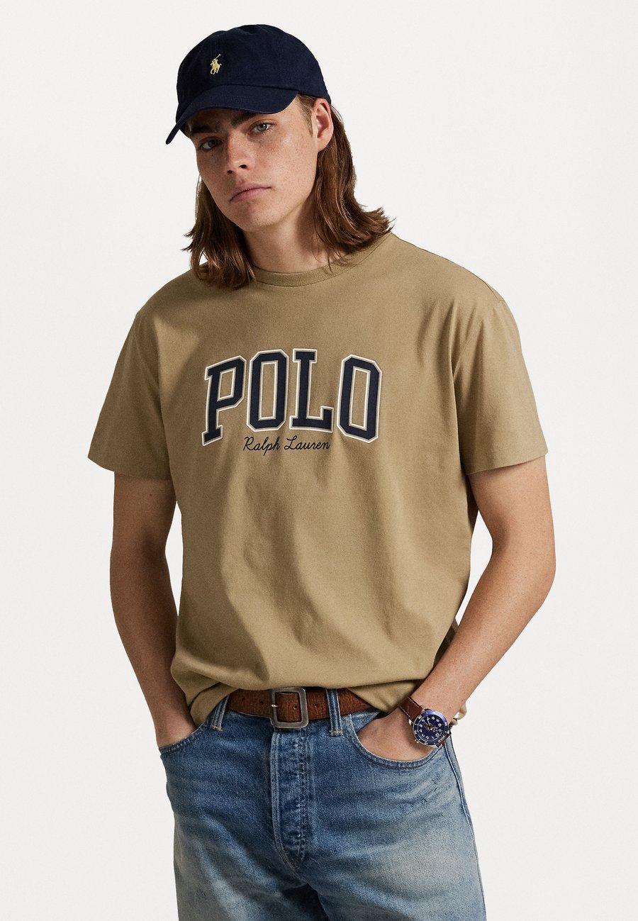 

Футболка Polo Ralph Lauren CUSTOM SLIM FIT LOGO JERSEY T-SHIRT, Beige