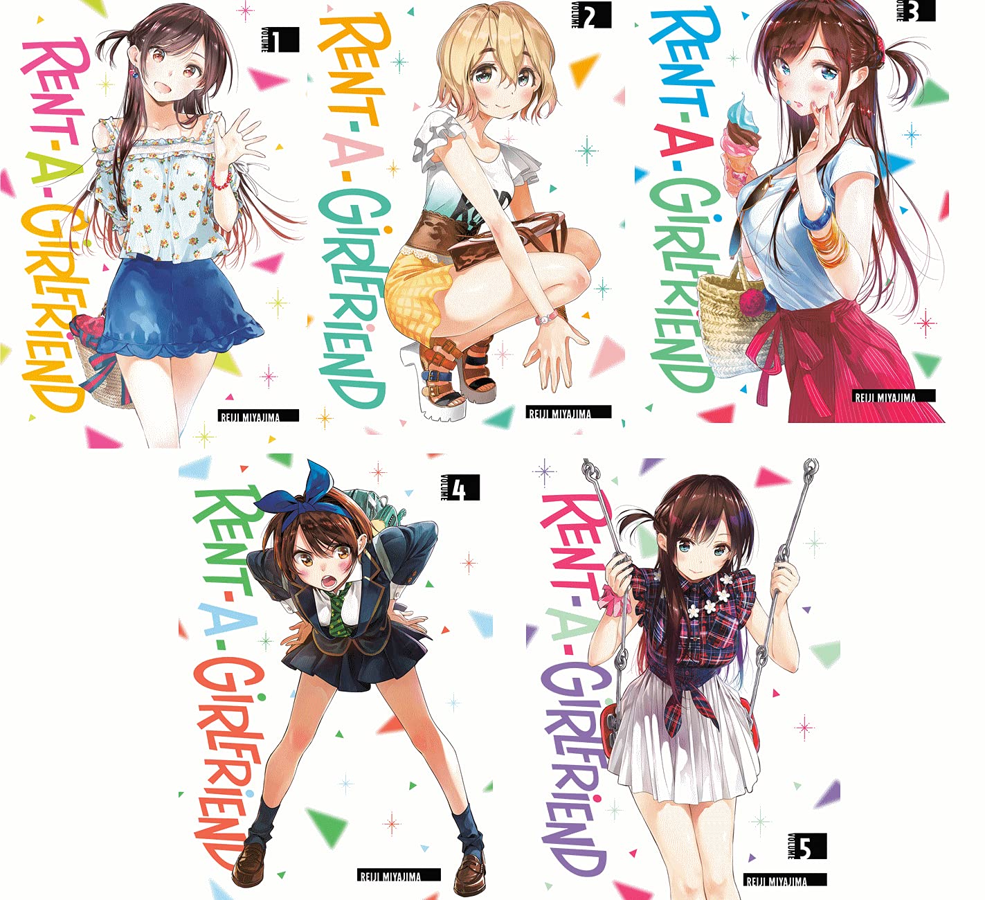 

Rent-A-Girlfriend Manga 5book collection set vol 1-5 by Reiji Miyajima (generic)