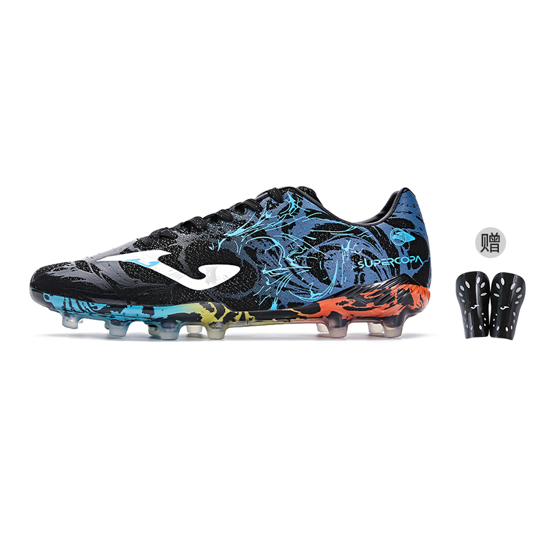 

Joma Футбольные бутсы FG мужские сине-черные противоскользящие износостойкие, цвет Blue