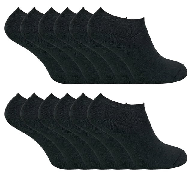 

Зимние невидимые мужские носки Sock Snob, черный