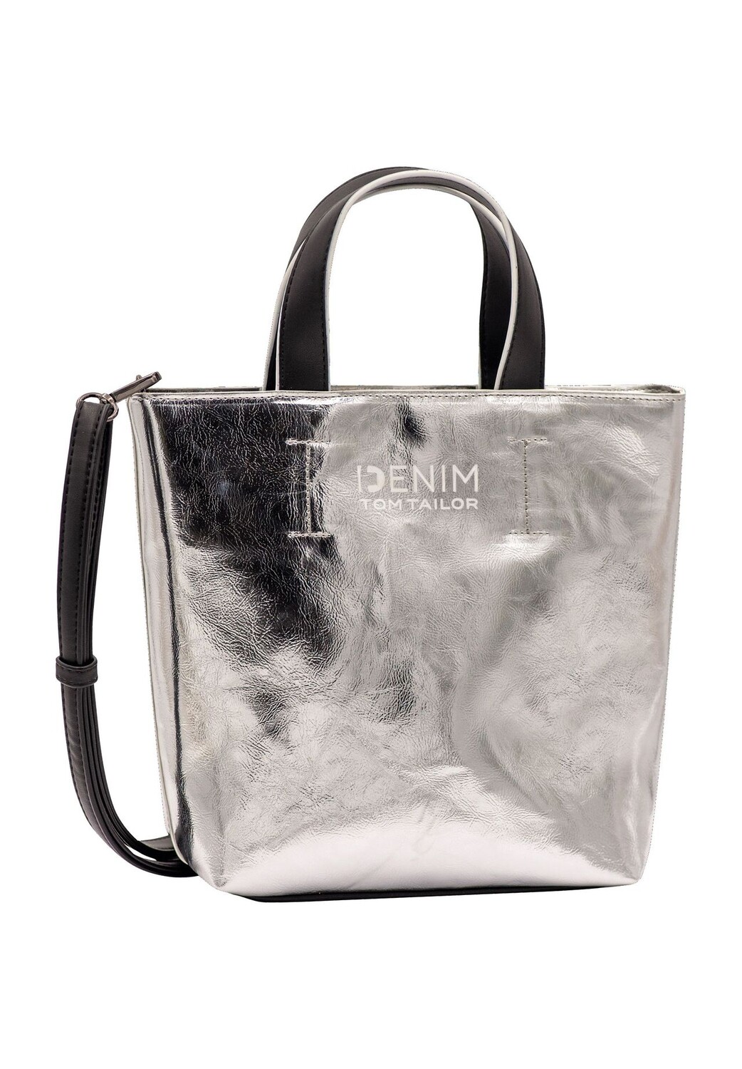 

Шопер, на молнии, металлизированный, для женщин TOM TAILOR, цвет Silver, Серебристый, Шопер, на молнии, металлизированный, для женщин TOM TAILOR, цвет Silver