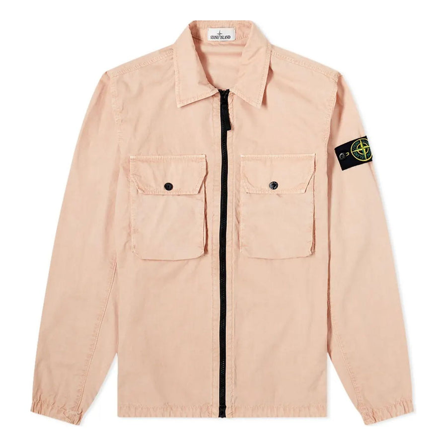 

Куртка STONE ISLAND 2 Pocket Brushed Cotton Shirt Jacket 'Antique', желто-коричневый