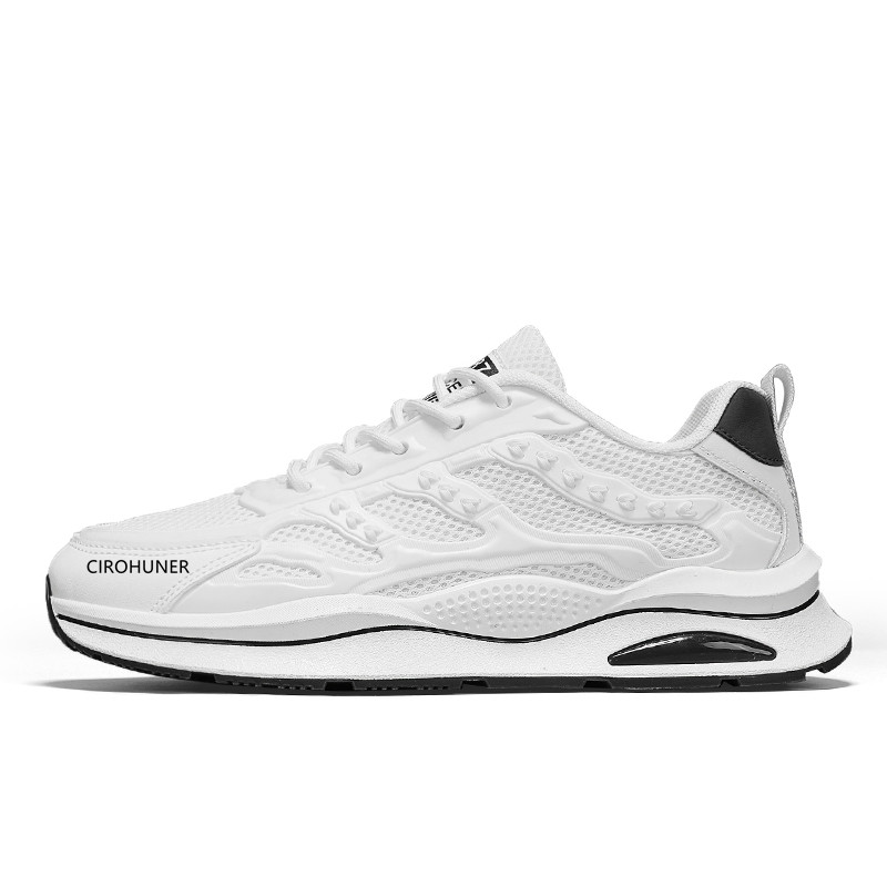 

CIROHUNER Мужские белые кеды низкие, цвет White