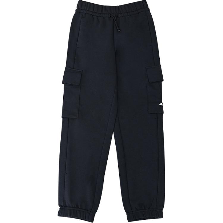 

Adidas Черные вязаные спортивные штаны для подростков