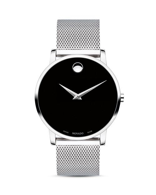 

Основные часы, 40 мм Movado, цвет Silver