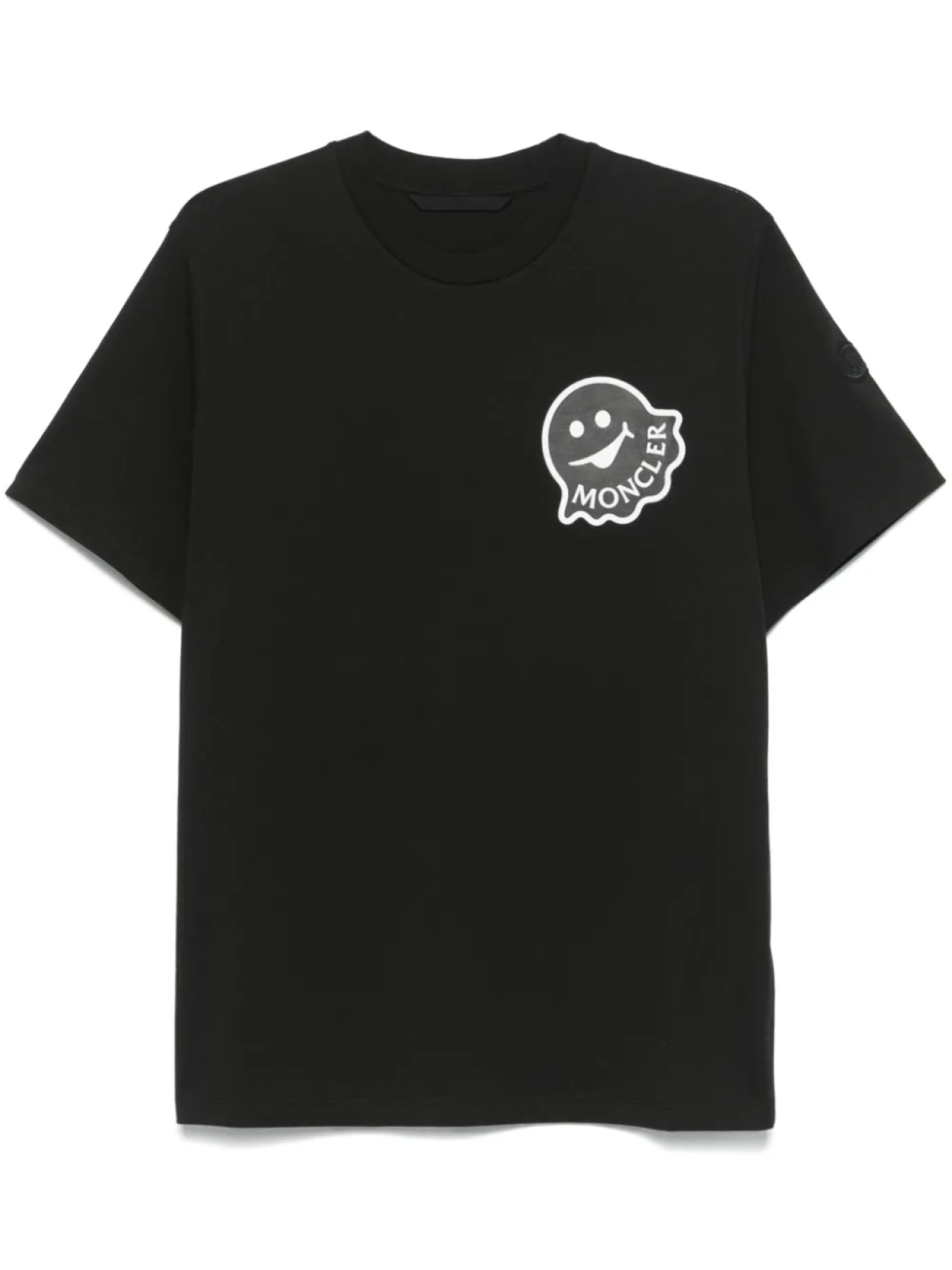 

Moncler футболка с логотипом, черный