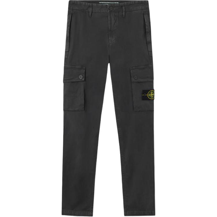 

Брюки карго с нашивкой Logo Patch STONE ISLAND, lead серый