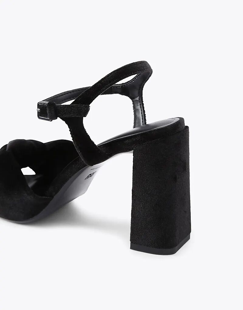Босоножки на каблуке KG Kurt Geiger Signet черного цвета — фото 4