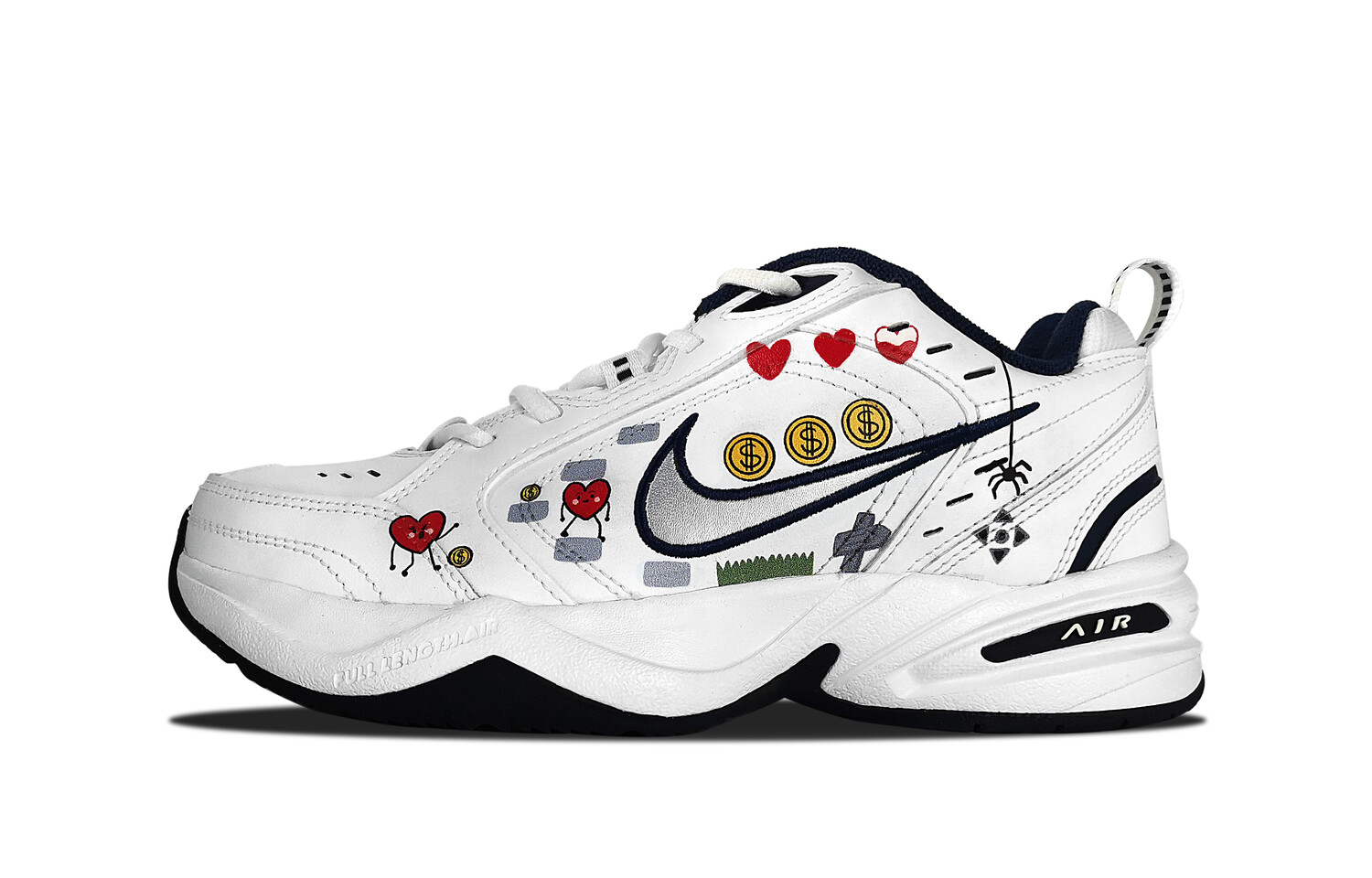 

Кроссовки Nike Air Monarch 4 Chunky Sneakers Unisex Low-top White, белый