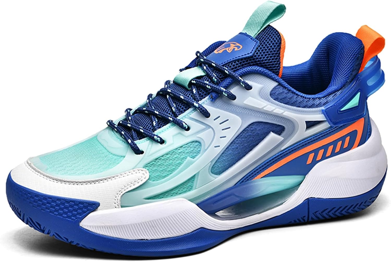 

Мужские спортивные кроссовки с сеткой, дышащие, с круглым носком, на шнуровке, модные, с толстой подошвой, амортизирующие, легкие и удобные, для баскетбола, подходят для кампуса и бега Qaoterod, зеленый