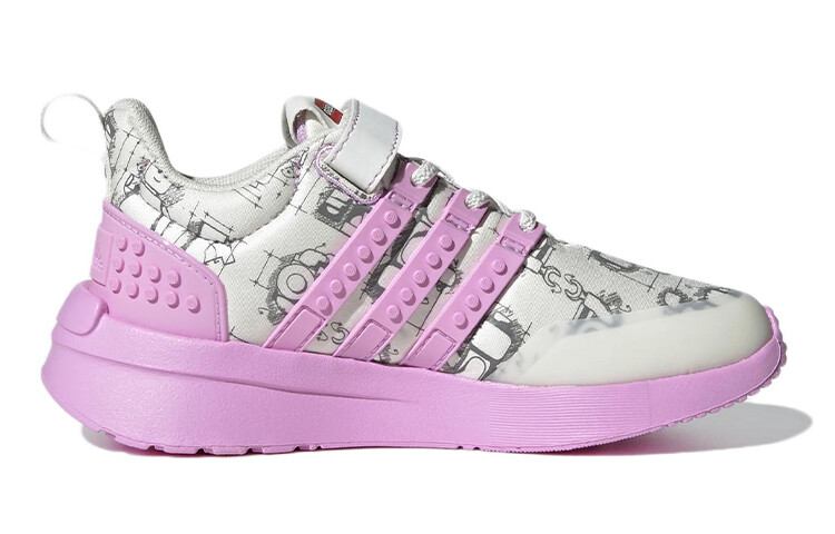 Кроссовки adidas LEGO X Racer TR Little Kid 'Off White Bliss Lilac' — фото 2