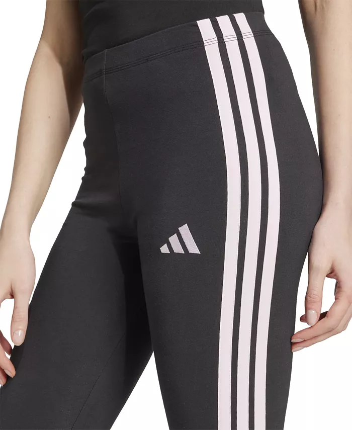 Женские облегающие леггинсы с высокой посадкой и полной длиной adidas, черный — фото 4