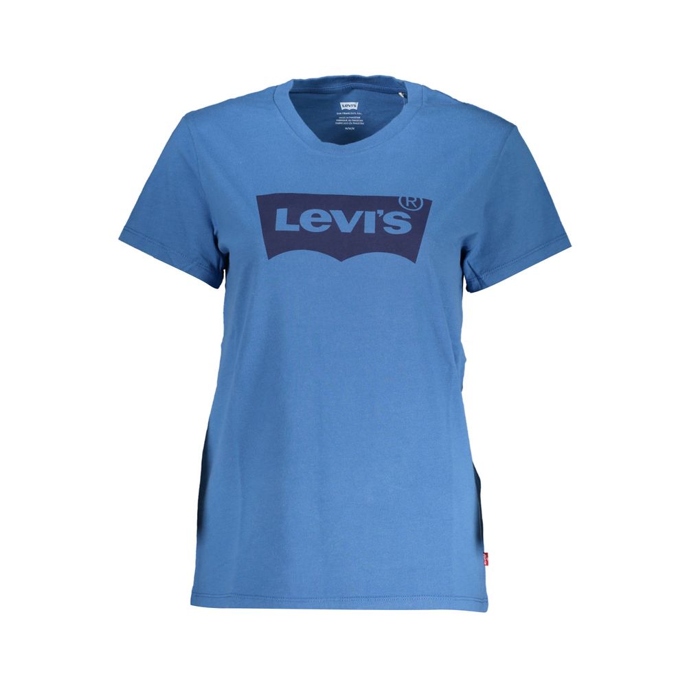 

Синяя хлопковая женская футболка Levi´s