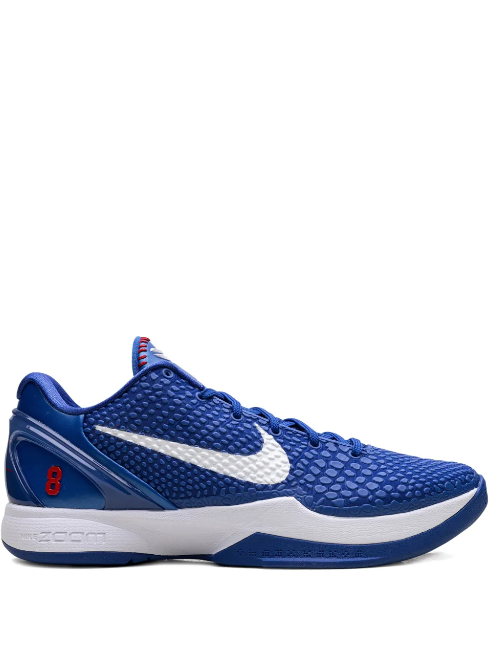 

Кроссовки Zoom Kobe 6 Protro Dodgers Game Royal/White/University Red Nike, синий
