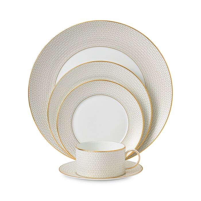 

Набор столовой посуды Wedgwood Gio Gold, 5 предметов, белый